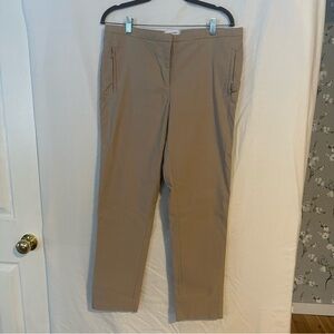 Beige Slim Fit Trousers